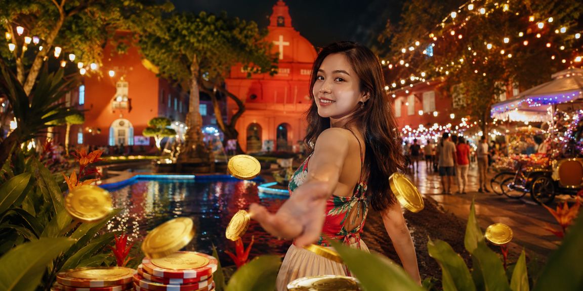 Meja roulette di kasino Melaka